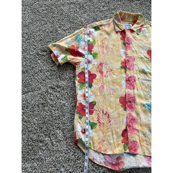 Vintage JAMS WORLD size S Men’s SHIRT Hawaiian Floral Rayon K23 - Picture 6 of 8